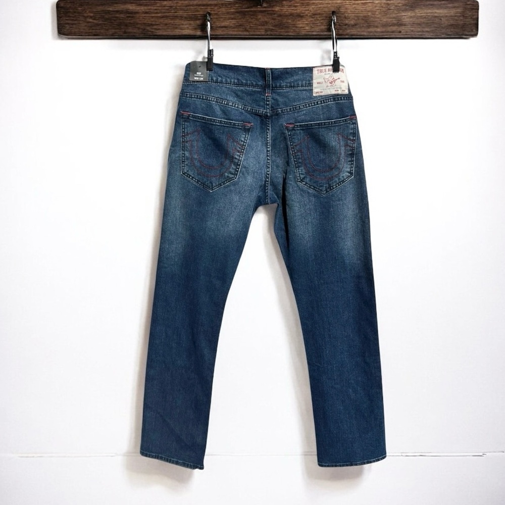 🌻NEW w/tag True Religion Ricky Red Single Needle Straight Jean Size 32x34 $159
